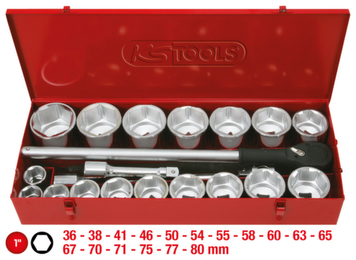 KS Tools 1" Steckschlüssel-Satz