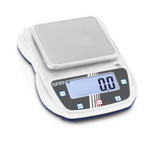 KERN Tischwaage EHA 1000-1 mit Edelstahl-Plattform, Wägebereich 1 kg