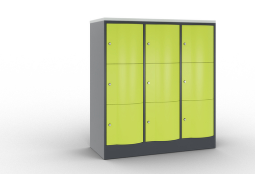 C+P Schließfachschrank Resisto, 9 Fächer