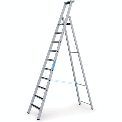 ZARGES Stehleiter R13step S mit rutschsicheren Stufen, 10 Stufen mit R13-Belag