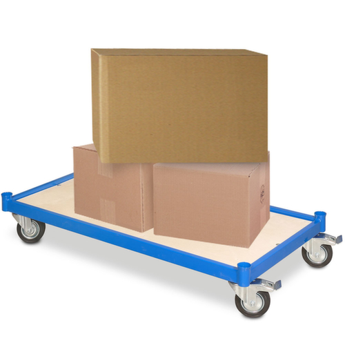 Plattformwagen, Traglast 250 kg, Gummi-Bereifung