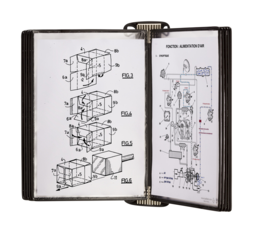 tarifold Wandelement PRO mit PVC-Sichttafeln, mit 10 Sichttafeln in DIN A4