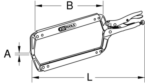 KS Tools Schweiß-Klammer-Gripzange