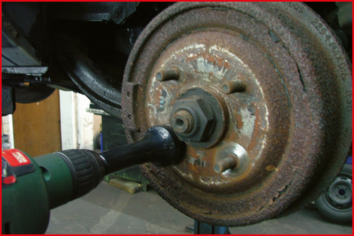 KS Tools Stehbolzen-Radnabenschleifer-Satz