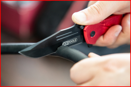 KS Tools Klappmesser mit Arretierung und Gurtschneider