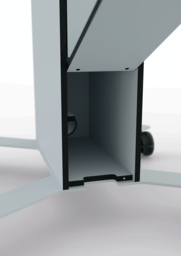 Durable Fahrbarer TV-Tisch COWORKSATION®, Höhe x Breite x Tiefe 1292 x 572 x 574 mm