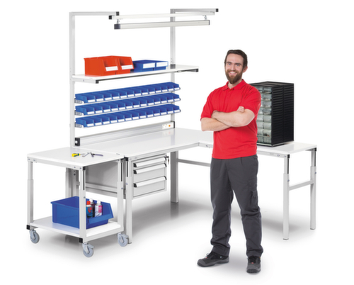 Treston Unterboden für Beistellwagen für Montagetisch, Breite x Tiefe 1000 x 700 mm