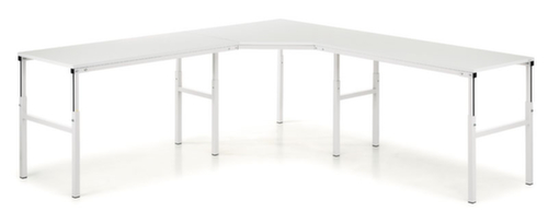 Treston Verkettungselement, Breite x Tiefe 1100 x 700 mm, Platte RAL7035 Lichtgrau