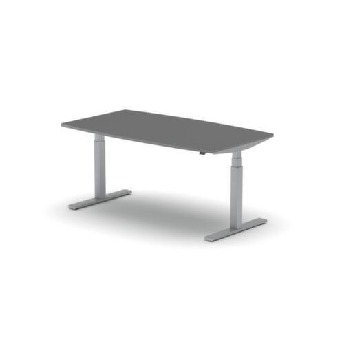 Nowy Styl Elektrisch höhenverstellbarer Konferenztisch eModel 3.0, Breite x Tiefe 1600 x 800 mm, Platte MS Slate