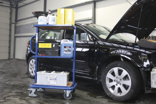 VARIOfit Beistellwagen für Euronormbehälter, Traglast 200 kg, 3 Etagen