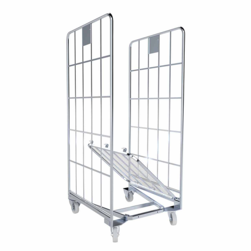 Nestbarer Rollbehälter nestainer® ERGO S, Traglast 500 kg, Länge x Breite 800 x 700 mm