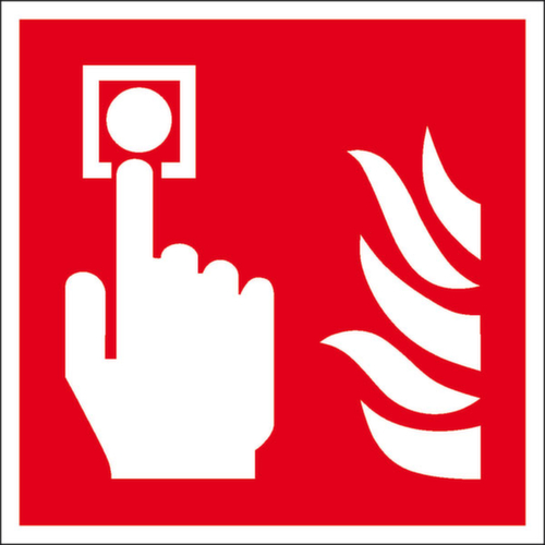 Brandschutzschild SafetyMarking® PLUS, Wandschild, langnachleuchtend und tagesfluoreszierend