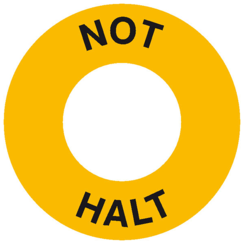 Maschinenkennzeichnung SafetyMarking® PROTECT, "Not Halt"