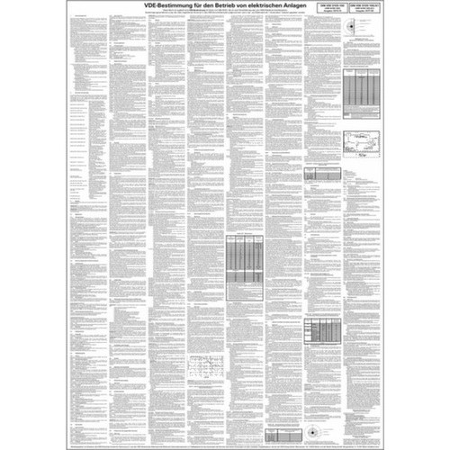 Aushang SafetyMarking® für Betrieb, "Betrieb von elektrischen Anlagen"