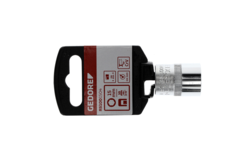 GEDORE R51001504 Steckschlüsseleinsatz 3/8" 6-kant 15 mm Länge 28 mm