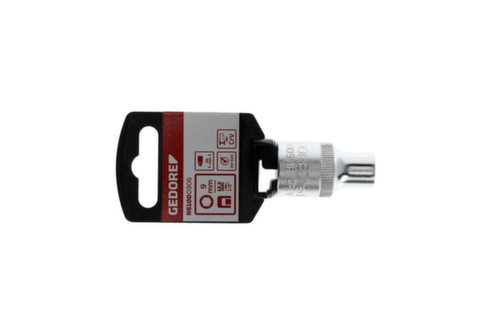 GEDORE R61000906 Steckschlüsseleinsatz 1/2" 6-kant 9 mm Länge 38 mm