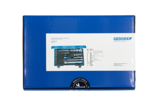 GEDORE 19 V20 U-20 Steckschlüssel-Satz 1/4"+1/2" 81-teilig