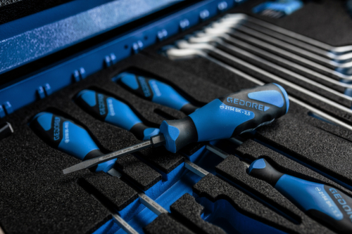 GEDORE 2154SK 3,5 3K-Schraubendreher mit Schlagkappe Schlitz 3,5 mm