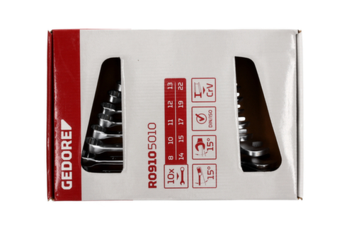 GEDORE R09105010 RingmaulschSatz 8-22 mm 10-teilig