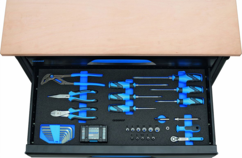 GEDORE 1110 WMW S-03 WorkMo B3 mit Werkzeugsortiment 110-tlg