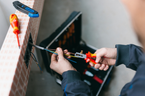 GEDORE VDE 8098-160 H VDE-Abisolierzange mit Hüllenisolierung 160 mm