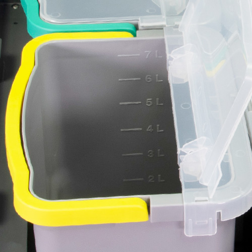 Geschlossener Reinigungswagen VariX - Press, 4x6 l Eimer