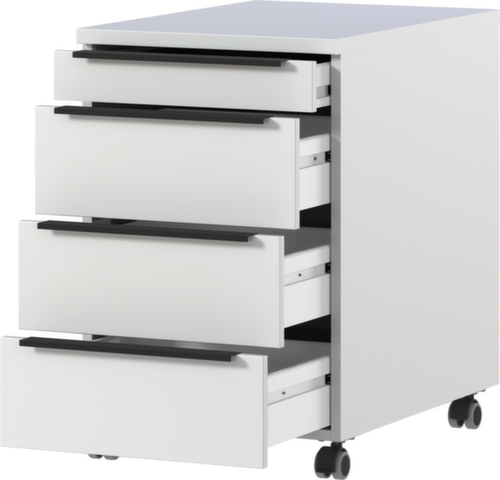 Rollcontainer GW-MAILAND 4377, 3 Schublade(n), lichtgrau/lichtgrau