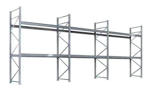 SCHULTE Palettenregal für 27 Paletten, 8590 mm breit, 3 Lagerebenen