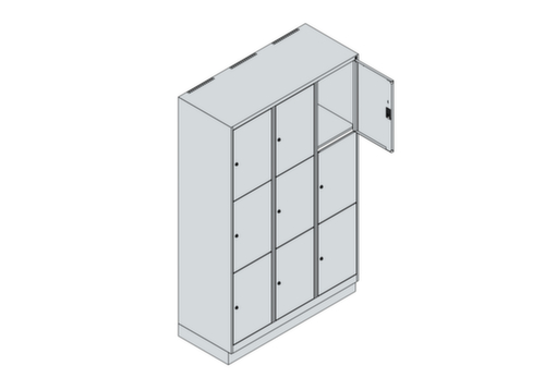 C+P Schließfachschrank Classic Plus, 9 Fächer