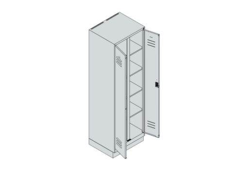 C+P Wäscheverteilschrank Classic Plus, Abteilbreite 300 mm