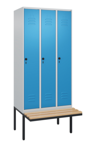 C+P Spind Classic Plus mit Sitzbank, Abteilbreite 300 mm