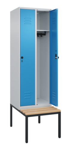 C+P Spind Classic Plus mit Sitzbank, Abteilbreite 300 mm