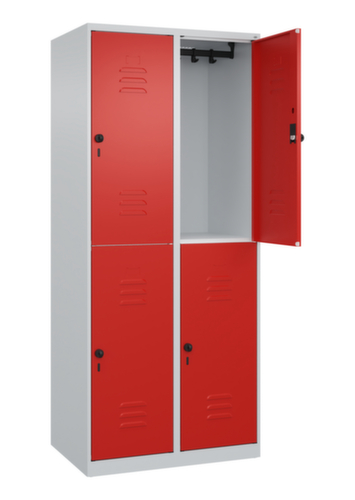 C+P Doppelstöckiger Spind Classic Plus, Abteilbreite 400 mm