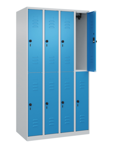 C+P Doppelstöckiger Spind Classic Plus, Abteilbreite 250 mm