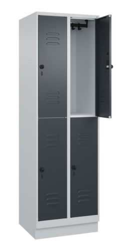 C+P Doppelstöckiger Spind Classic Plus, Abteilbreite 300 mm