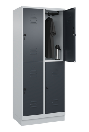 C+P Doppelstöckiger Spind Classic Plus, Abteilbreite 400 mm