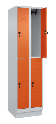 C+P Doppelstöckiger Spind Classic Plus, Abteilbreite 250 mm