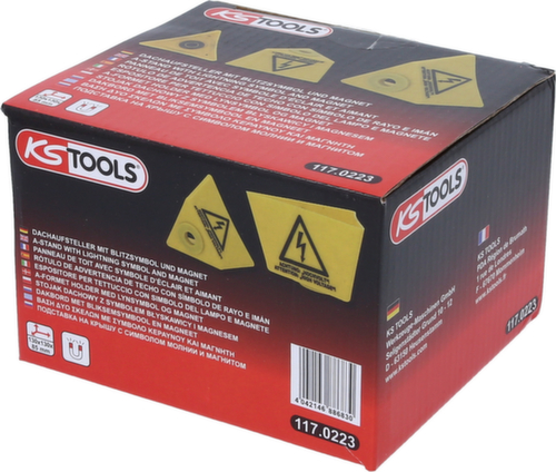 KS Tools Dachaufsteller mit Blitzsymbol und Magnet