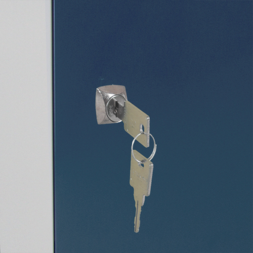 Werkbank mit Unterbauten, 2 Schränke, RAL7035 Lichtgrau/RAL7016 Anthrazitgrau