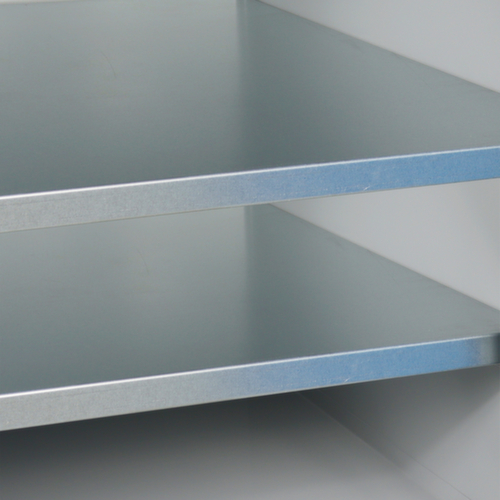 Werkbank mit Unterbauten, 2 Schränke, RAL7035 Lichtgrau/RAL7016 Anthrazitgrau