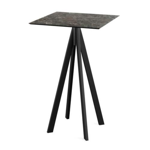 VEBA Stehtisch Essentials Infinity, Breite x Tiefe 700 x 700 mm, Platte Galaxy Marble