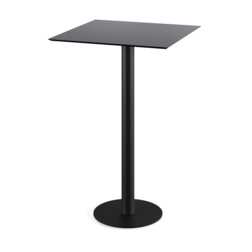 VEBA Stehtisch Essentials Urban, Breite x Tiefe 700 x 700 mm, Platte schwarz