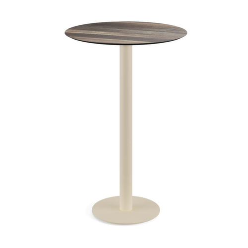 VEBA Stehtisch Essentials Urban, Ø 700 mm, Platte Tropical Wood