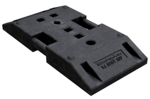 Schake Fußplatte für Schrankenzaun