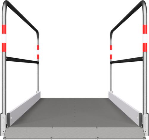 Schake Grabenbrücke mit Trittfläche aus Aluminium, Länge x Breite 3200 x 1000 mm