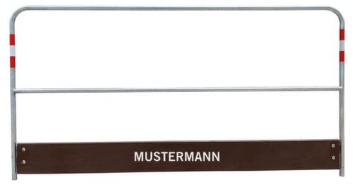 Schake Grabenbrücke mit Trittfläche aus Holz, Länge x Breite 2200 x 1000 mm