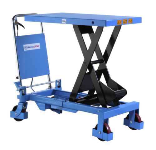 Hanselifter Scherenhubtisch mit manuellem Hubantrieb, 800 kg Traglast, 1000x515 mm
