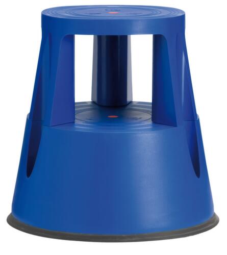 UDOBÄR Robuster Rolltritt für starke Beanspruchung, Kunststoff, RAL5005 Signalblau