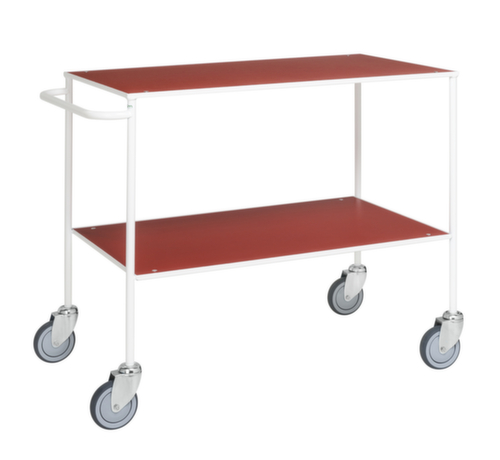 Kongamek Tischwagen mit Stahl-Etagen, Traglast 150 kg, 2 Etagen