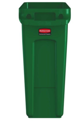 Rubbermaid Wertstoffsammler Slim Jim® mit Lüftungskanälen, 60 l, grün